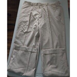 Walter Hogan Pants Mens 35 Beige Pleated Chino Golf Pants‎